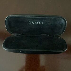 Gucci Authentic Black Sunglasses Eyeglasses Case Very Good Preowned Condition